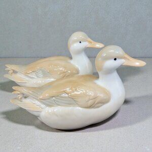 Vintage‎ Otagiri Japan Fine Porcelain Ceramic Duck Bird Figurine 9inch Set 2 VTG